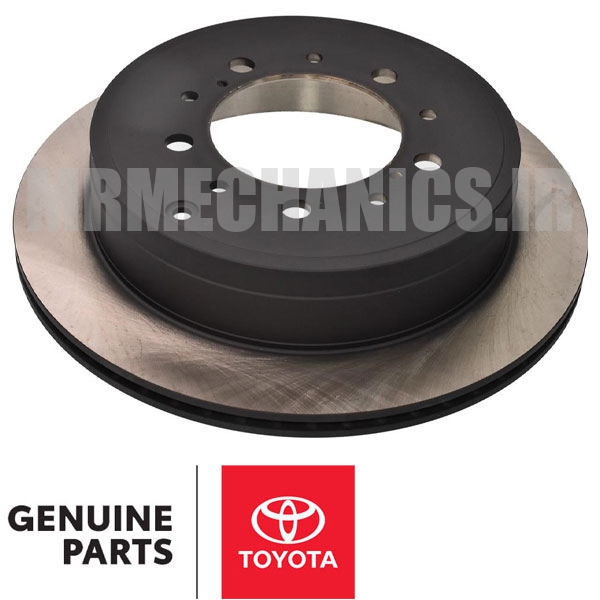 LAND-CRUISER-2008-OEM42431-60290 دیسک ترمز چرخ عقب تویوتا لندکروز 2008 2009 2010 2011 2012 2013 2014 2015 برند اصلی