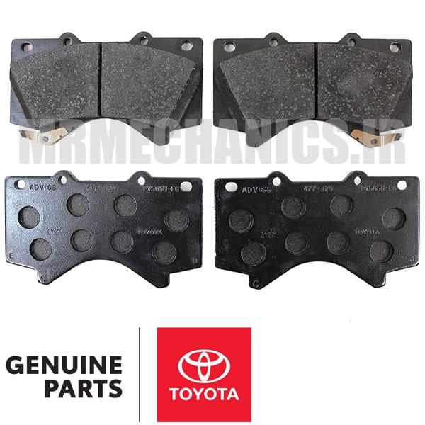 LAND-CRUISER-OEM04465-60280 لنت ترمز جلو تویوتا لندکروز 2010 2011 2012 2013 2014 2015 برند اصلی