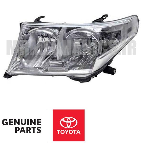 TOYOTA-LAND-CRUISER چراغ جلو ساده (بدون زنون) تویوتا لندکروز 2008 2009 2010 2011 برند اصلی