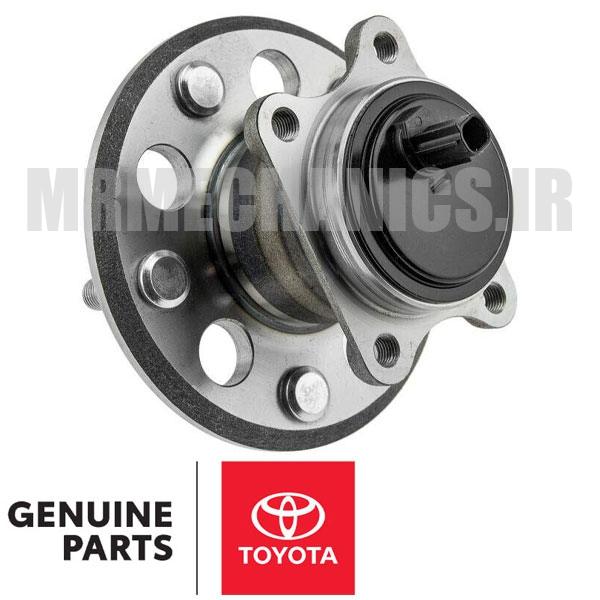 TOYOTA-AURION-OEM توپی بلبرینگ چرخ عقب تویوتا آریون 2012 و 2013 برند اصلی