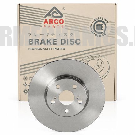دیسک ترمز چرخ جلو تویوتا کرولا 2008 2009 2010 2011 2012 2013 2014 2015 برند آرکو ARCO