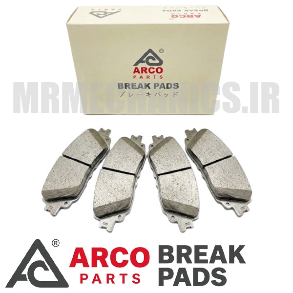 لنت ترمز جلو تویوتا کرولا 2008 2009 2010 2011 2012 2013 2014 2015 برند آرکو ARCO